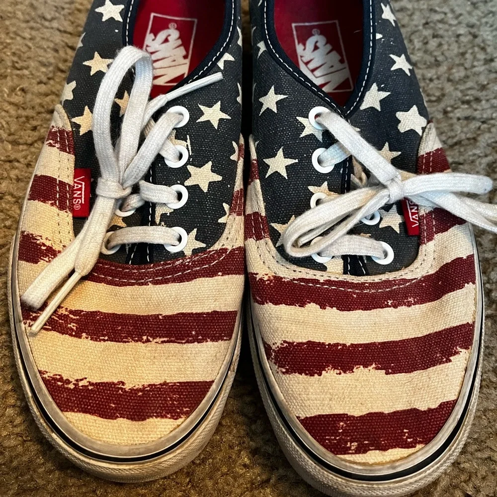 American Flag Vans - Picture 1 of 4